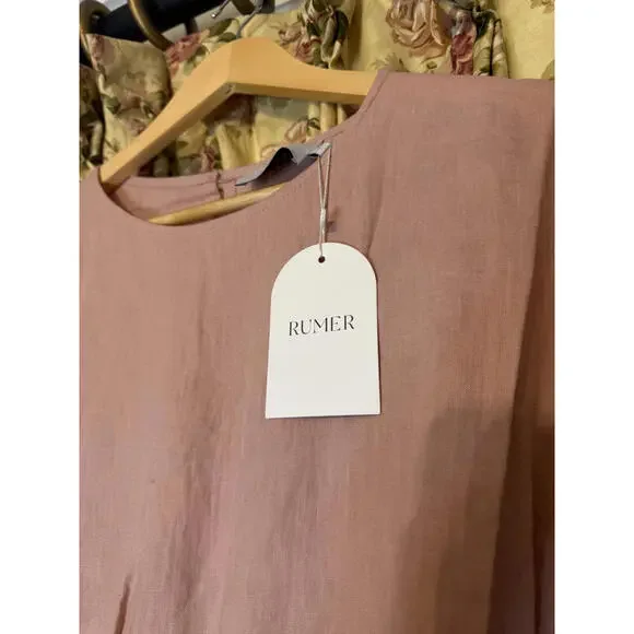 Rumer the Label LouLou Jumpsuit Dusty Pink Size Medium - Picture 4 of 9